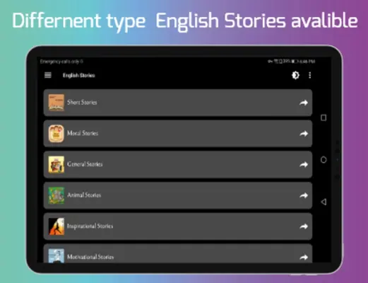 English Stories android App screenshot 2